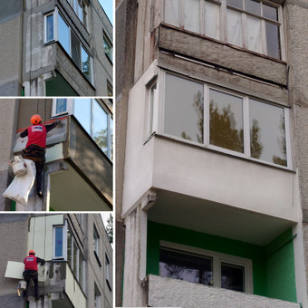 Balkonų plokščių defektavimas, defektų šalinimas/remontas, gruntavimas, dažymas. Visaginas UAB „DEGROSS“ nuotrauka 6 Balkonų išorinių konstrukcijų remontas Visaginas UAB „DEGROSS“ nuotrauka 6