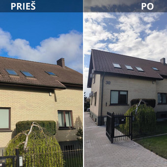 Stogų valymas ir priežiūra Biržų rajonas Vienas žingsnis - plovimo paslaugos nuotrauka 1