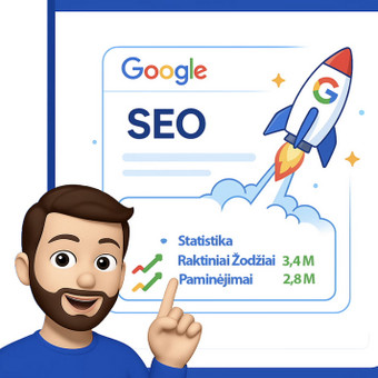 Teikiame SEO paslaugas, kurios gerina jūsų svetainės pozicijas „Google“ paieškoje ir didina matomumą tarp potencialių klientų. Paslaugoms suteikiame aiškias rezultatų garantijas. Vilnius MB Vilimedia | Laurynas Vilimas nuotrauka 2 SEO paslaugos Vilnius MB Vilimedia | Laurynas Vilimas nuotrauka 2