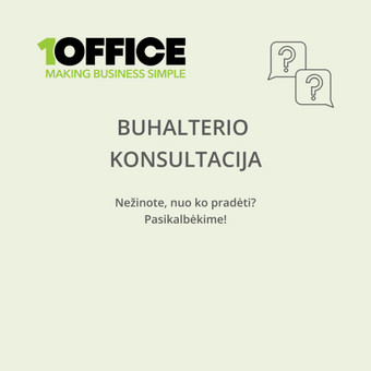 Planuojate verslo plėtrą, ar turite kitų buhalterinių klausimų? 1Office jums padės tai atlikti protingai ir efektyviai. Vilnius 1Office nuotrauka 2 Buhalterio konsultacija Vilnius 1Office nuotrauka 2