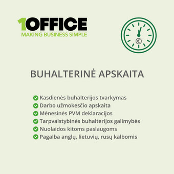 Patyrę buhalteriai, registruoti Valstybinėje mokesčių inspekcijoje. Vilnius 1Office nuotrauka 1 Įmonių buhalterinės apskaitos tvarkymas Vilnius 1Office nuotrauka 1