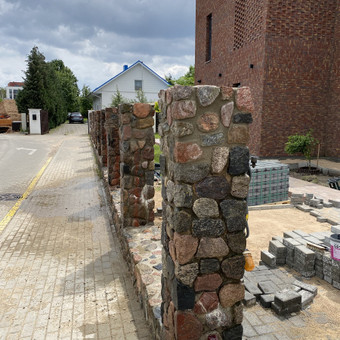 Akmeninių tvorų mūrijimas Kaunas Akmens Burtininkas nuotrauka 1