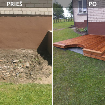 Terasų įrengimas Panevėžys Medžio Profai nuotrauka 4
