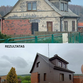Ventiliuojamo fasado įrengimas Šiauliai MB Limontas nuotrauka 11