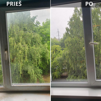 Profesionalus visų tipų langų valymas iš vidaus ir išorės, įskaitant vitrininius, sunkiai pasiekiamus ar stoglangius Kaunas HD Clean nuotrauka 10 Langų valymas Kaunas HD Clean nuotrauka 10