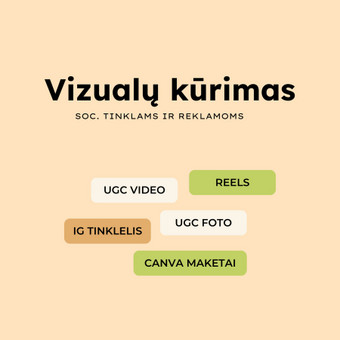 ▪️ Statiniai ir animuoti Canva maketai
▪️ Reels montavimas (perėjimai, subtitrai, muzika, garso efektai)
▪️ UGC vaizdo įrašai ir produktų nuotraukos Vilnius Živilė Vool nuotrauka 2 Vizualų kūrimas Vilnius Živilė Vool nuotrauka 2