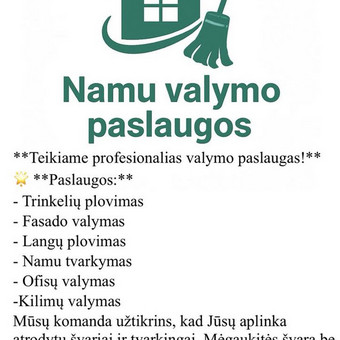 Vilnius MB ''Švaros startas'' nuotrauka 1 Namų valymas Vilnius MB ''Švaros startas'' nuotrauka 1