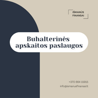 Buhalterinės apskaitos paslaugos Prienų rajonas Išmanūs finansai nuotrauka 3