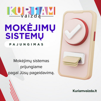 Mokėjimo sistemų pajungimas Marijampolė Interneto svetainių kūrimas nuotrauka 5