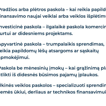 Verslo paskolos su NT įkeitimu Šiauliai AISME Finance nuotrauka 2