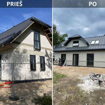 Fasado renovacija , ventiliuojamo fasado surinkimas Šiauliai MB T.T. Statyba nuotrauka 12