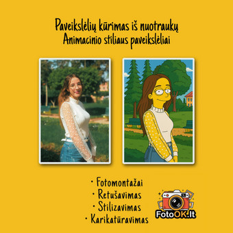 Paveikslėlių kūrimas iš nuotraukų, animacinių filmukų stilistikoje. Vilnius M. D. nuotrauka 4 Paveikslėlių kūrimas iš nuotraukų Vilnius M. D. nuotrauka 4
