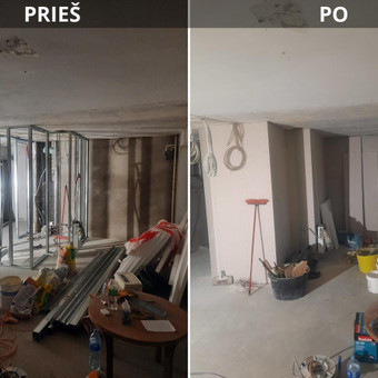 Gipso kartono montavimas Klaipėda Arturas Danielius nuotrauka 4