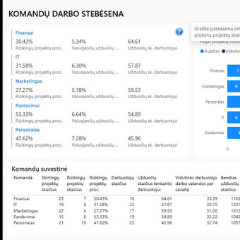 Power BI ataskaitos Vilnius Kristina Lašaitė nuotrauka 3