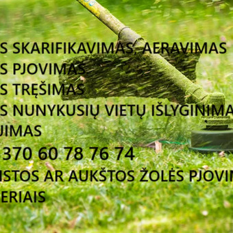 Atliekame vejos aeravimą, skarifikavimą, šukavimą. Vejos tręšimą, bei tręšimą nuo sąmanų. Naikiname piktžoles vejoje. Tel. 060787674 Kaunas Vejos priežiūra, aukštos žolės pjovimas nuotrauka 2 Vejos aeravimas Kaunas Vejos priežiūra, aukštos žolės pjovimas nuotrauka 2
