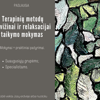 Meno terapijos užsiėmimai Panevėžys Vaida Virbalaitė nuotrauka 2