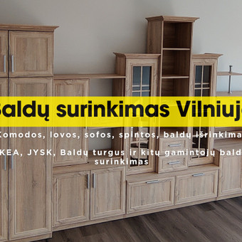 Baldų surinkimas, išardymas Vilnius Regimantas nuotrauka 1