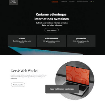 Svetainių kūrimas Kaunas Gerve Web Works nuotrauka 3