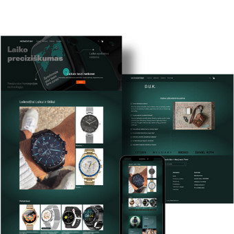 Svetainių dizainas (web design) Kauno rajonas Tinklapių ir el. parduotuvių kūrimas. nuotrauka 1