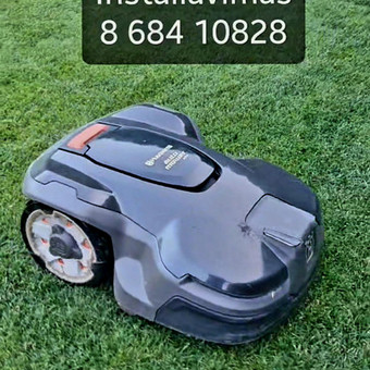 Žolės pjovimas Kaunas RobotasTau nuotrauka 1