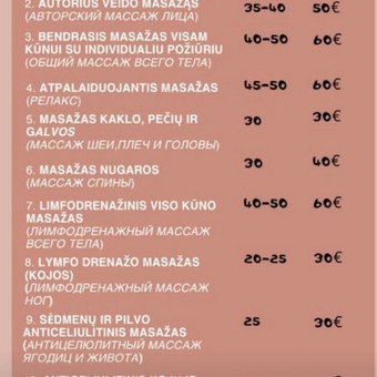 Klasikinis nugaros masažas Vilnius Ольга Гавлюк nuotrauka 2