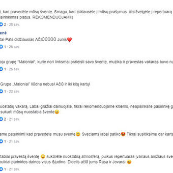 Gera muzika, gerai šventei. Vilnius Jovaras ir Rasa nuotrauka 3 Muzikantai jubiliejui Vilnius Jovaras ir Rasa nuotrauka 3