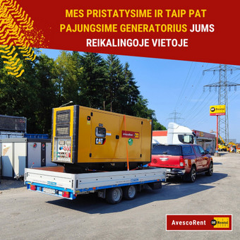 Generatorių nuoma Vilnius Avesco Rent Lithuania nuotrauka 3