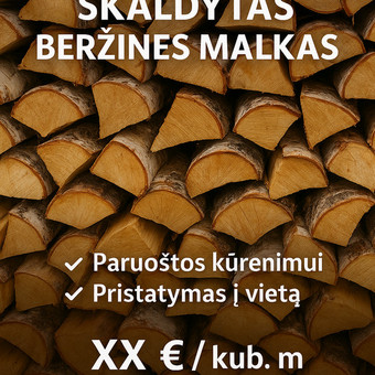 Skaldytos malkos Vilniaus rajonas Tadeušas nuotrauka 1
