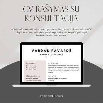 CV rašymas su konsultacija Kaunas Sandra nuotrauka 1