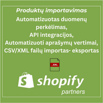 Shopify parduotuvių atnaujinimas ir priežiūra Šiauliai Tomas TMH nuotrauka 3