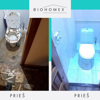 Valymas po kanalizacijos avarijų ir užliejimų Vilnius BioHomEx nuotrauka 23