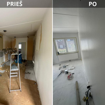 Sienų glaistymas Vilnius Konstantinas nuotrauka 15