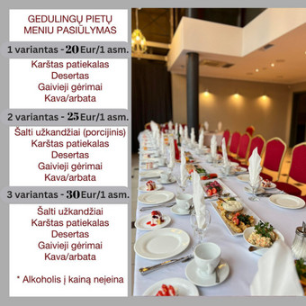 Gedulingi pietūs Kaunas UAB "Sena skrynia" restoranas nuotrauka 2
