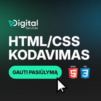 HTML/CSS kodavimas Klaipėda Digital Services nuotrauka 7