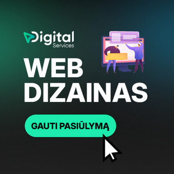 Svetainių dizainas (web design) Klaipėda Digital Services nuotrauka 1