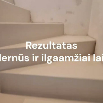 Mikrocemento laiptai Vilnius Mindaugas nuotrauka 18