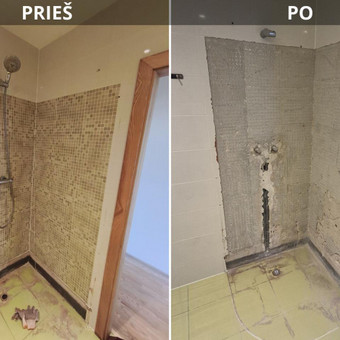 Plytelių demontavimas Vilnius Edgaras Navickas nuotrauka 3