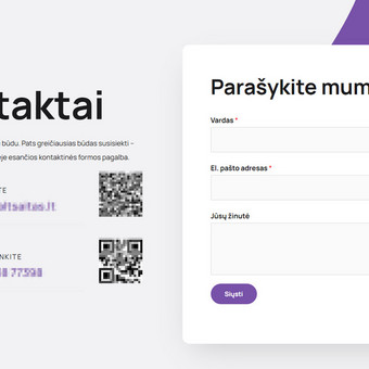 Svetainių dizainas (web design) Marijampolė Rytis Bukauskas nuotrauka 1