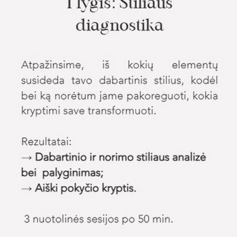 Individualaus stiliaus formavimas Vilnius Rasa Stundžia nuotrauka 1
