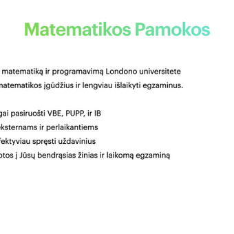 Ruošimas matematikos egzaminams Vilnius Marius Žičius nuotrauka 1