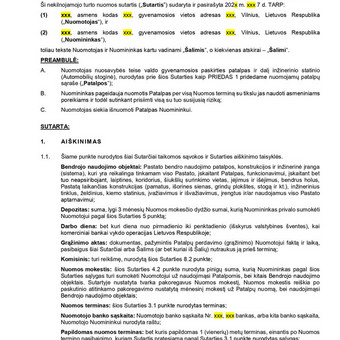 Buto nuomos sutartys Vilnius Auksė Stankevičienė nuotrauka 3