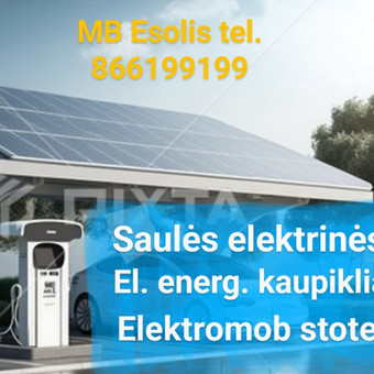 Saulės elektrinių montavimas Panevėžys MB Esolis nuotrauka 1