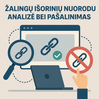 Žalingų išorinių nuorodų analizė bei pašalinimas Vilnius Mindaugas Steponėnas nuotrauka 9
