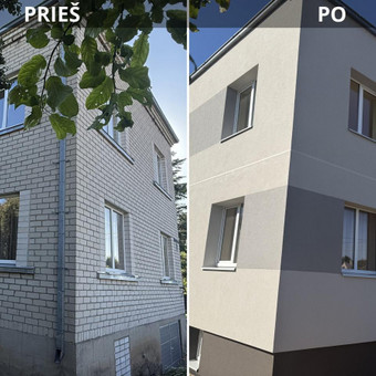 Fasadų, sienų šiltinimas Kaunas Fasadų Šiltinimas nuotrauka 1