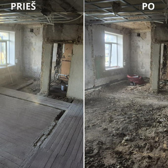 Pertvarų, sienų griovimas Vilnius Edgaras Navickas nuotrauka 1