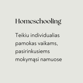 Mokymas namuose Vilnius Sandra Mykolaitienė nuotrauka 4