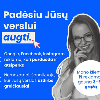 Konsultacija socialinių tinklų valdymo, Meta ir Google reklamos klausimais Vilnius Rasa Dambrauskaitė-Avižinė nuotrauka 4
