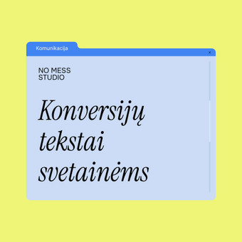 Konversijų tekstai svetainėms Vilnius No Mess Studio nuotrauka 20