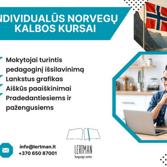 Individualus norvegų kalbos mokymas Vilnius Vaida nuotrauka 2