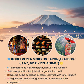 Japonų kalba grupėse Vilnius UAB LERTMANAS nuotrauka 2